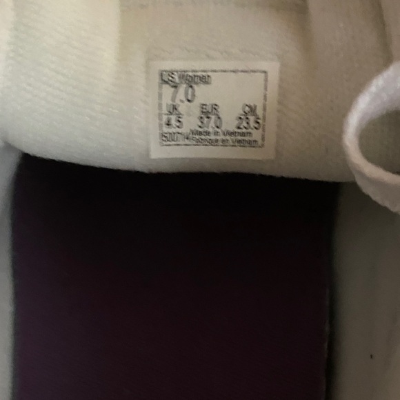 Vans Cream and Purple Women's Shoes - Picture 5 of 5